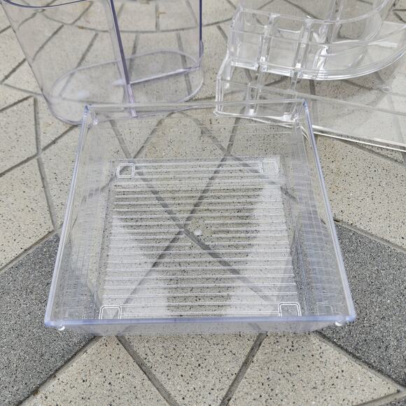 Clear Make Up Craft Acrylic Plastic Storage Caddy Bundle Lot - Picture 4 of 8